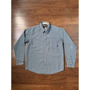 Billabong Button Up Shirt Mens Small Blue Check Plaid Long Sleeve Surf Skate Y2K